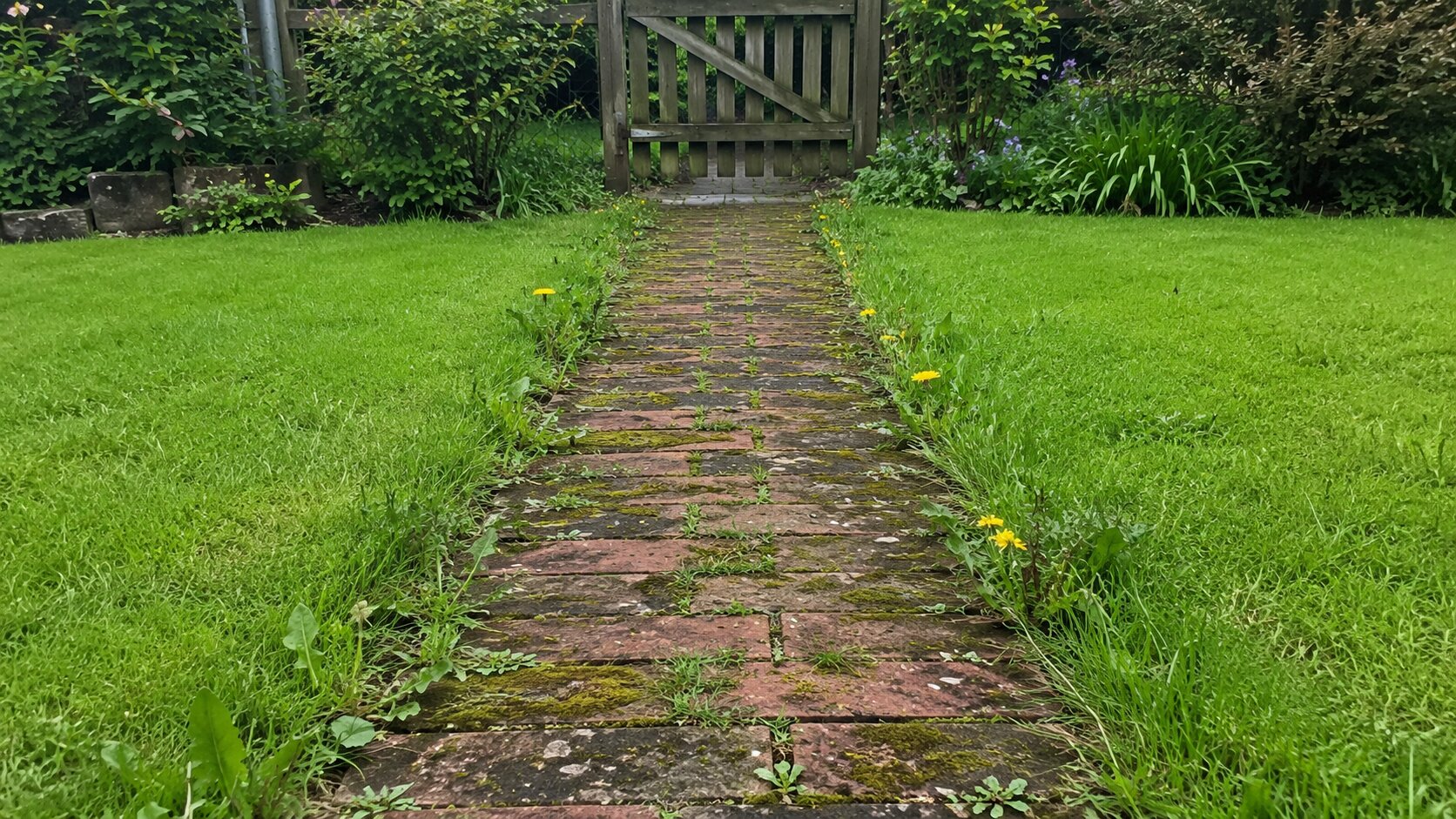 Vorher: Gartenweg in Köln-Lindenthal